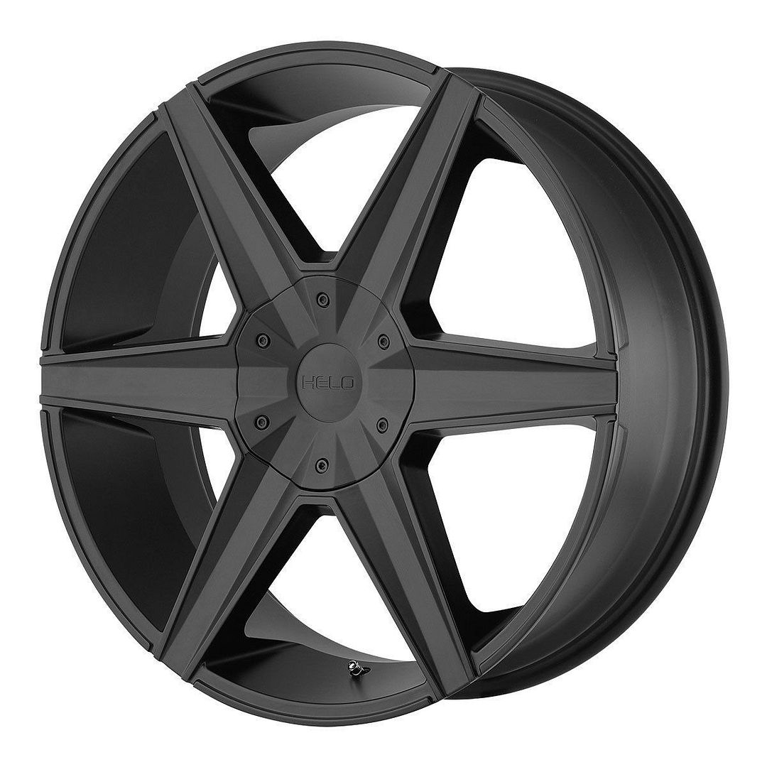 22 inch 22x9 HELO HE887 BLACK wheel rim 5x5 5x127 +38 eBay